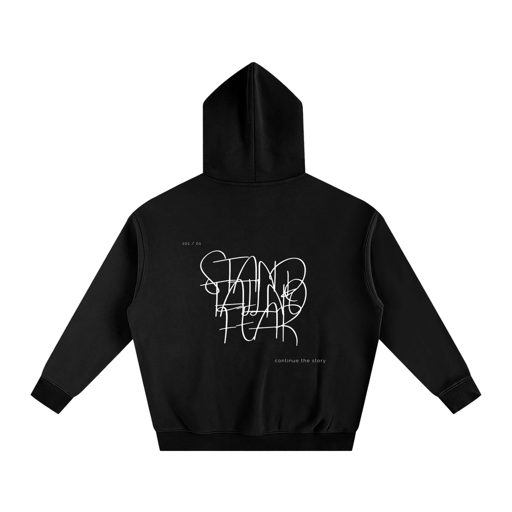S01 / 01 Oversize Fleeced Hoodie - Black