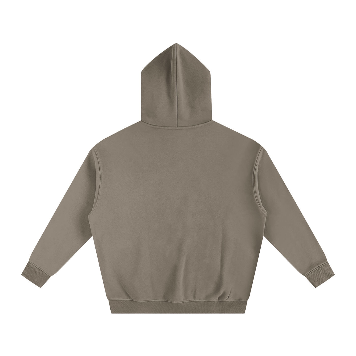 Offseason Oversize Fleeced Hoodie - Gray Coffee