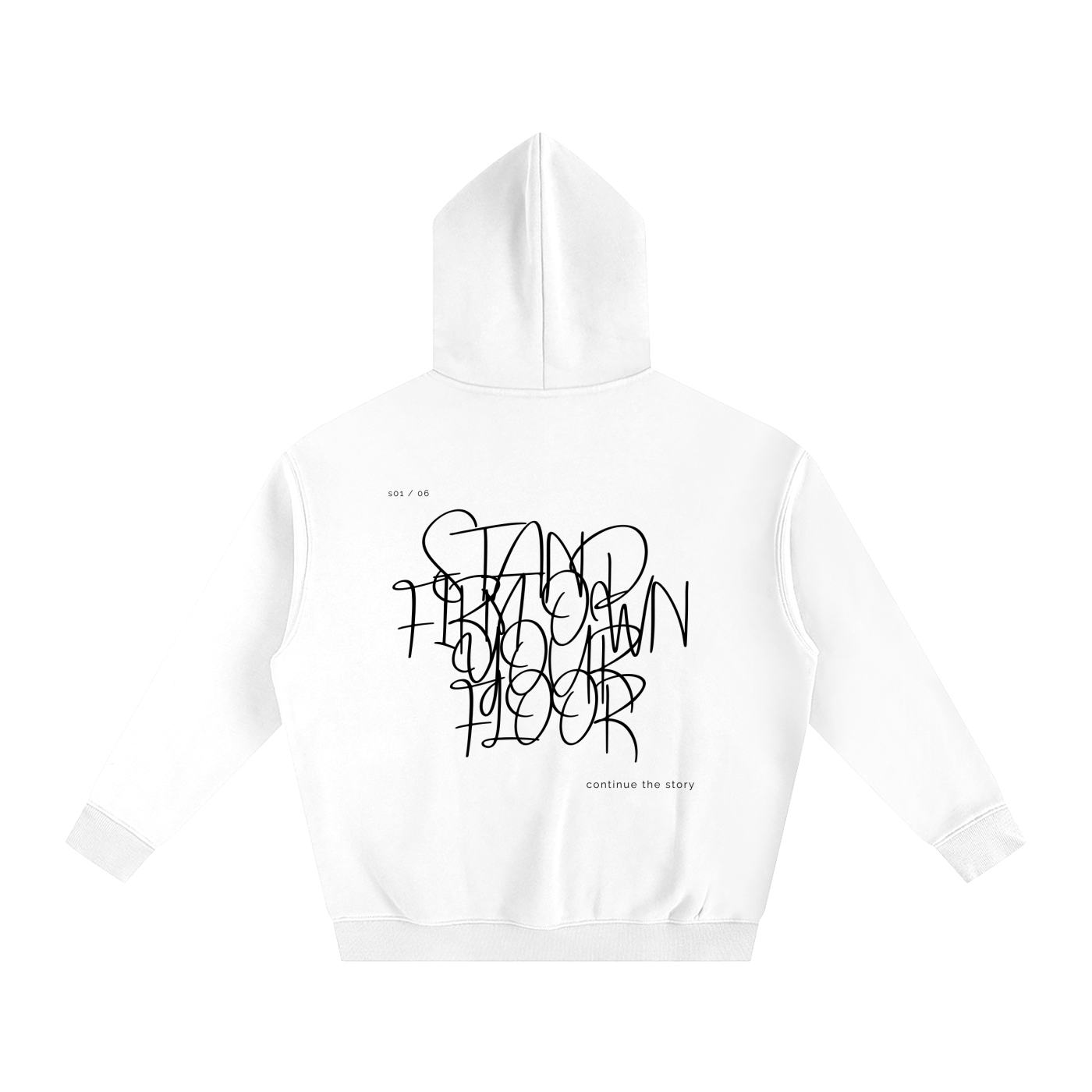 S01 / 06 Oversize Fleeced Hoodie - White