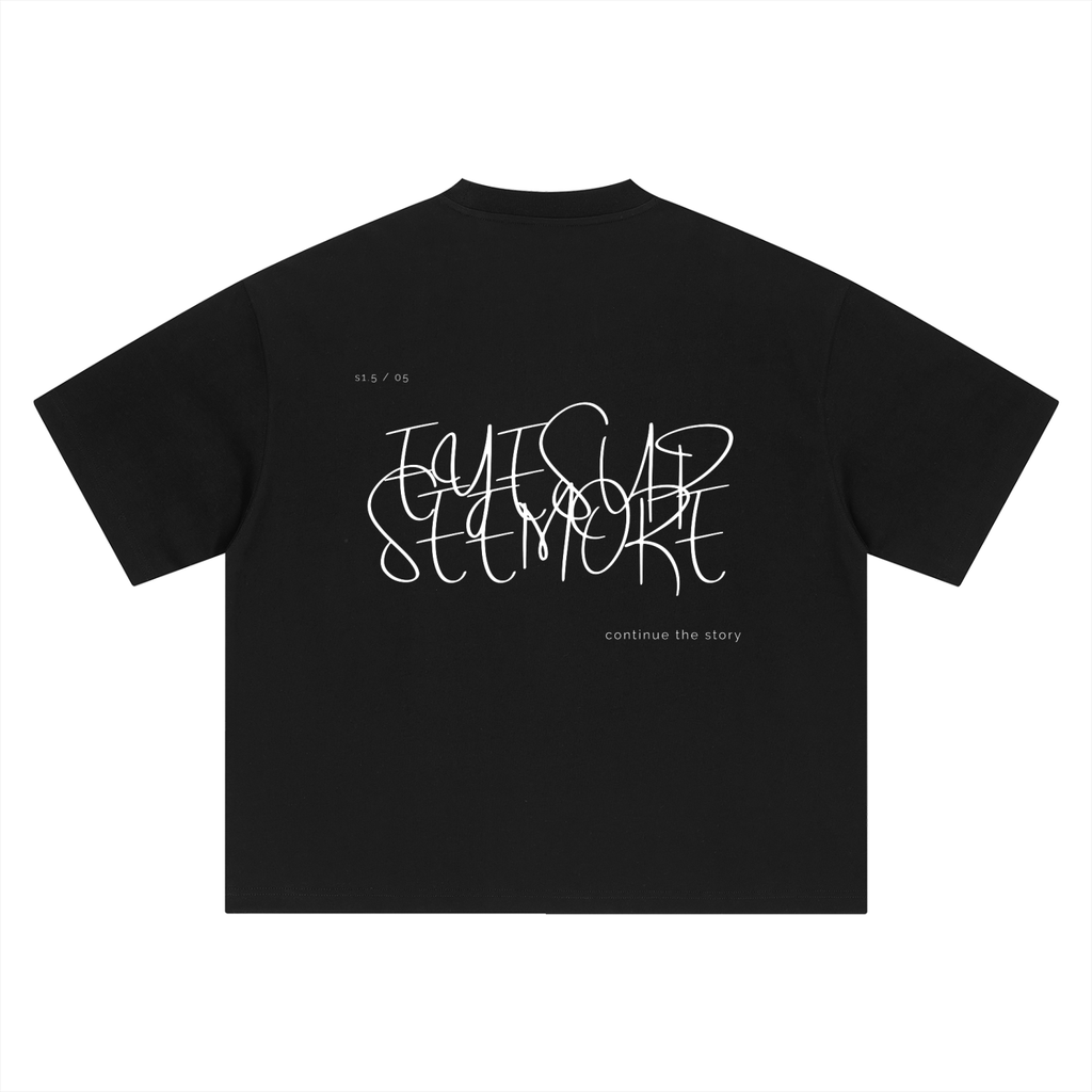 S1.5 / 05 Boxy Oversized T-Shirt - Black