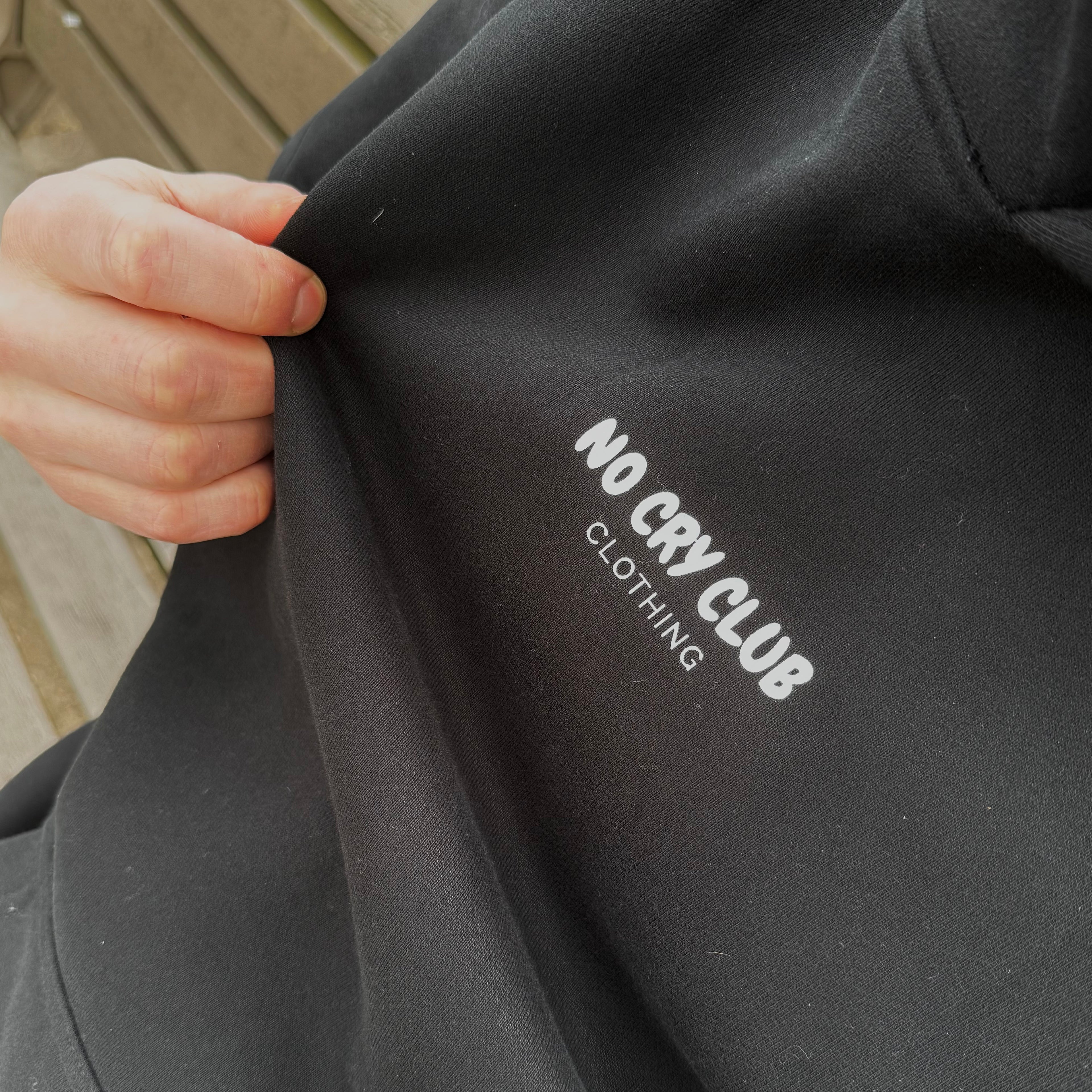 S01 / 01 Oversize Fleeced Hoodie - Black