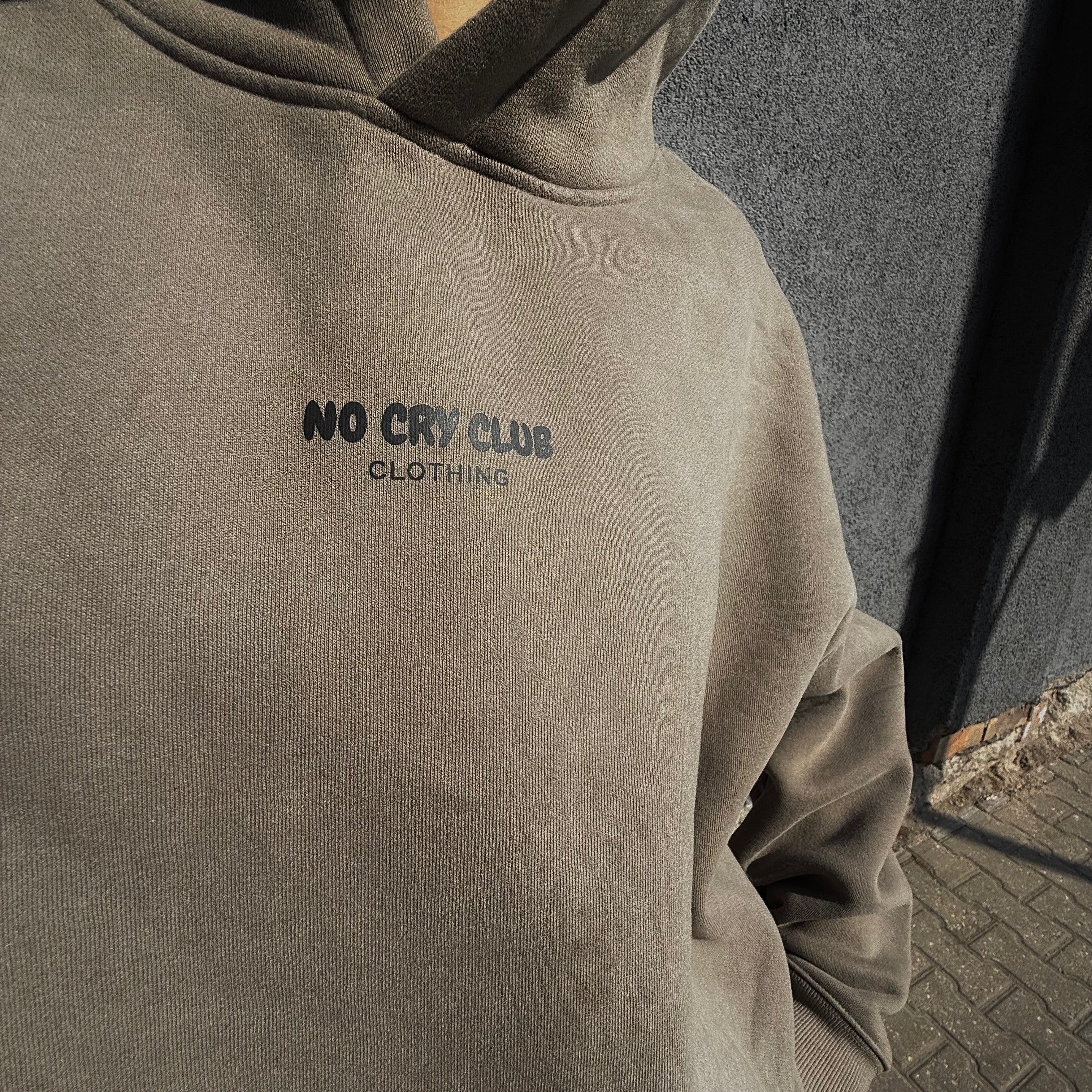 S01 / 04 Oversize Fleeced Hoodie - Gray Coffee