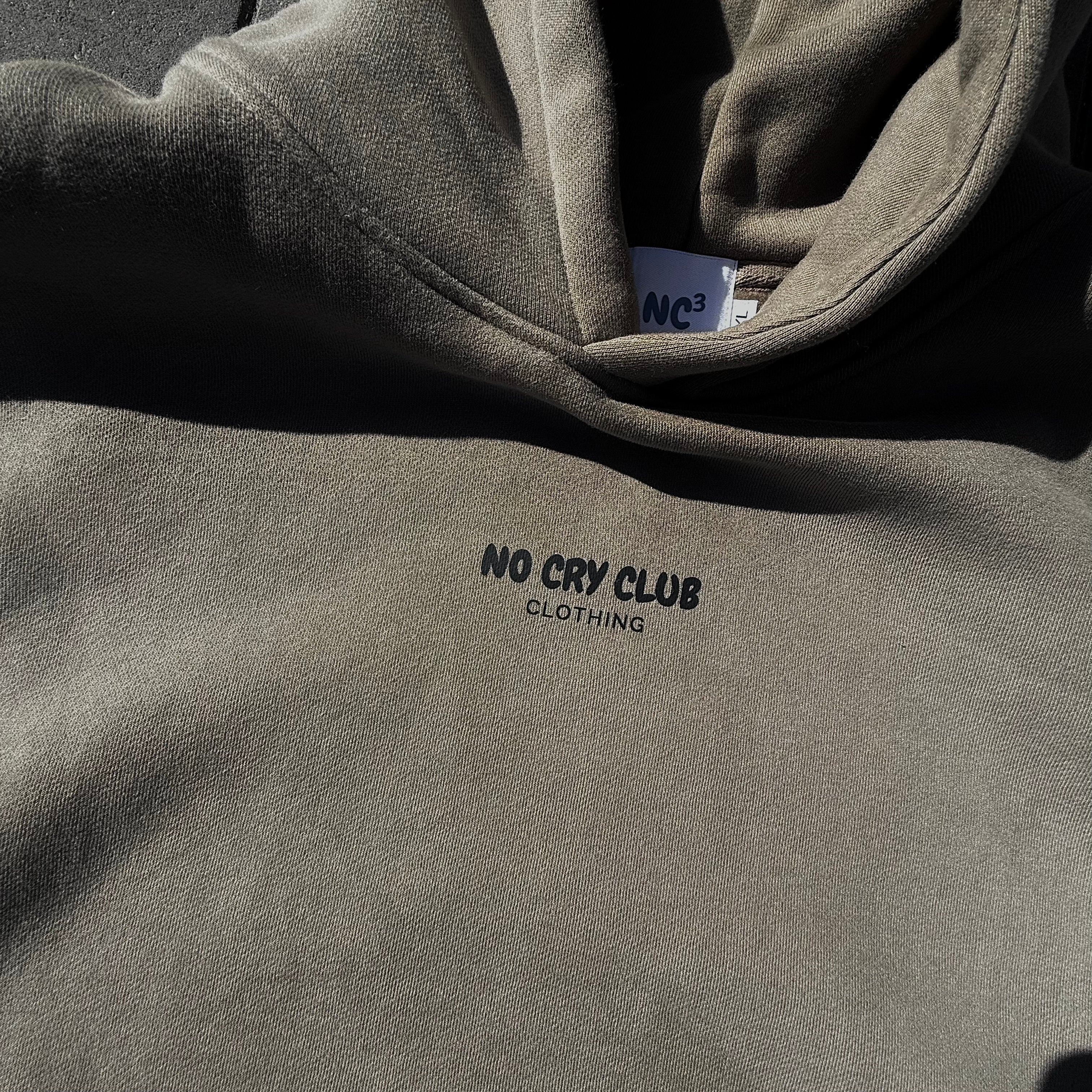 Offseason Oversize Fleeced Hoodie - Gray Coffee