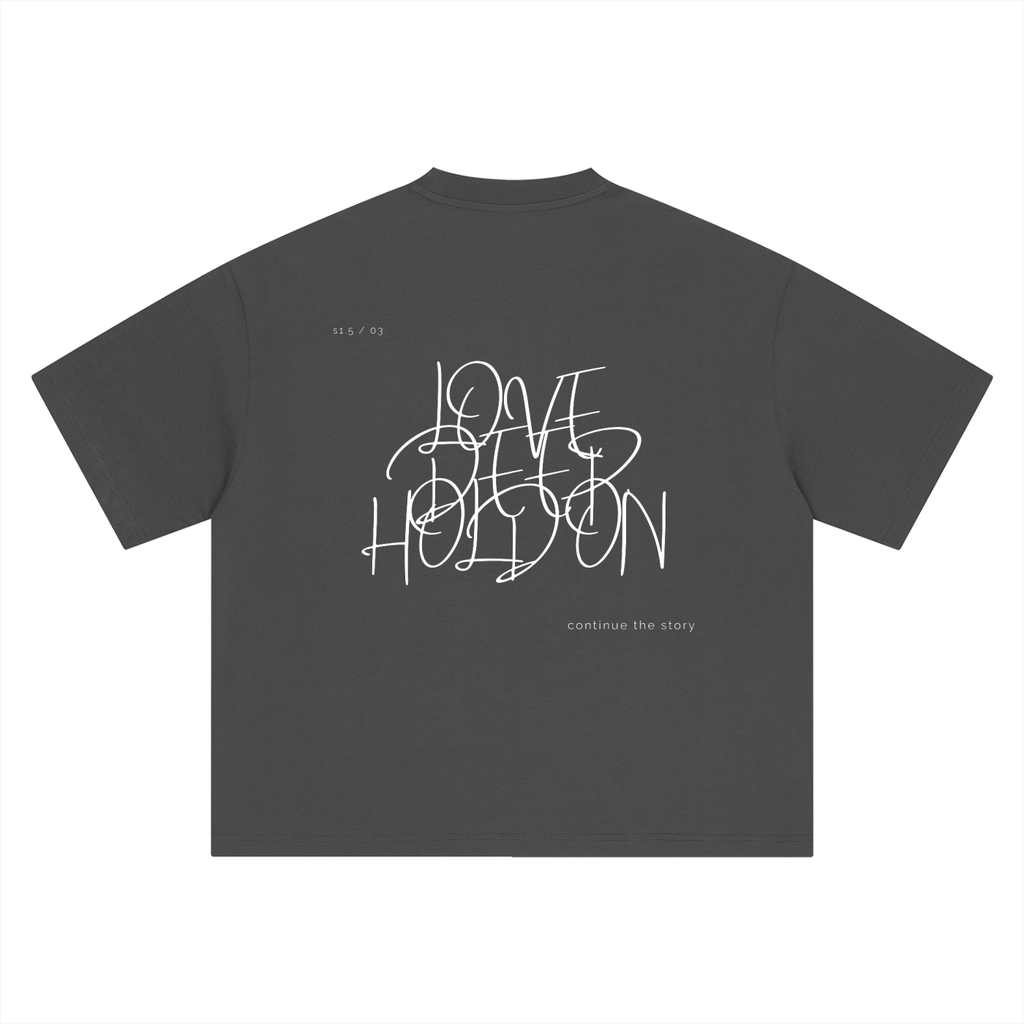 S1.5 / 03 Boxy Oversized T-Shirt - Dark Grey