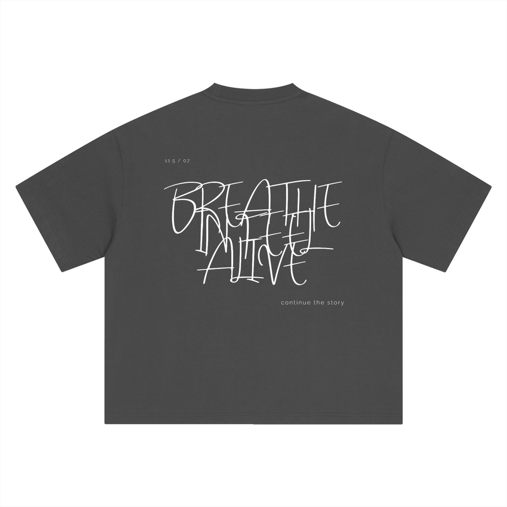 S1.5 / 07 Boxy Oversized T-Shirt - Dark Grey