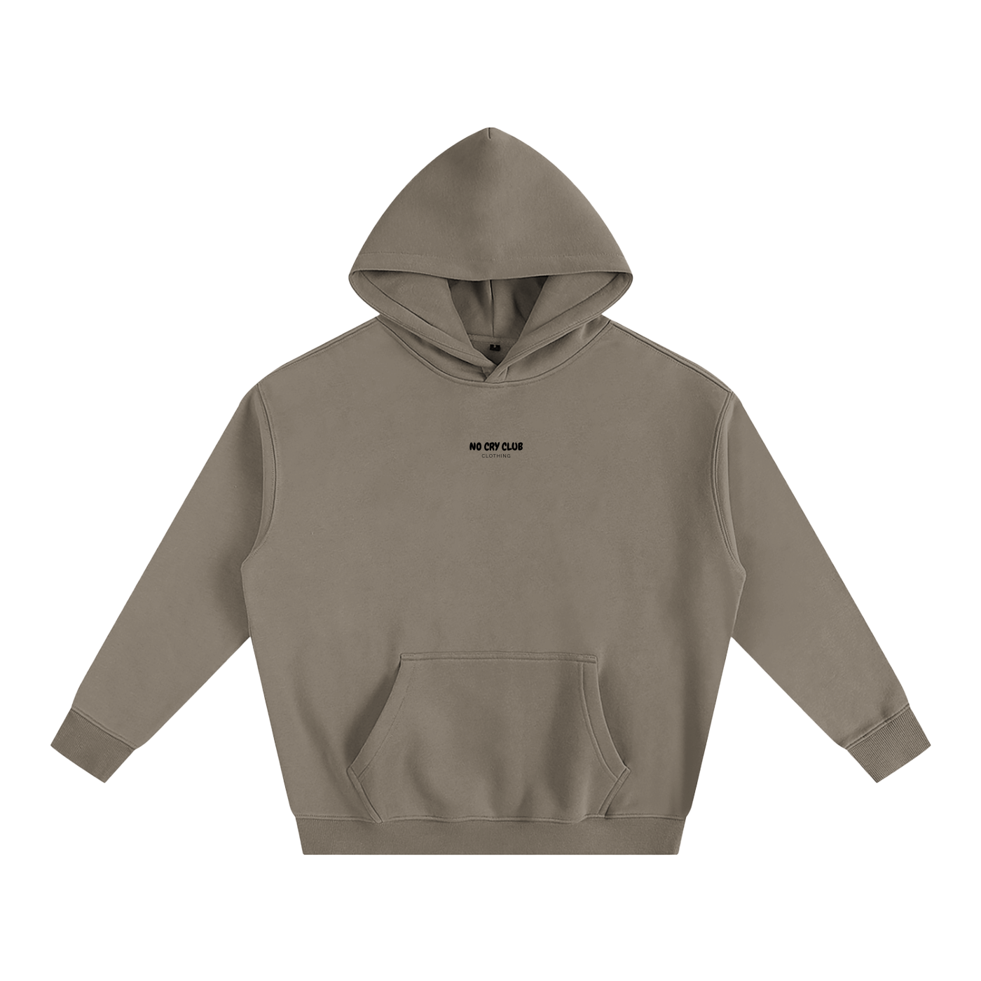 S01 / 04 Oversize Fleeced Hoodie - Gray Coffee